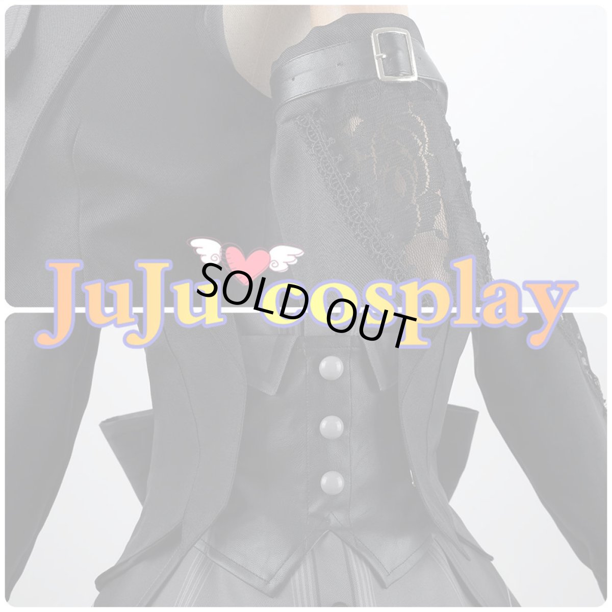 画像6: 送料無料　在庫品（翌日発送）　プロジェクトセカイ カラフルステージ！ feat. 初音ミク　プロセカ　レミニセンス・ゴシック　宵崎奏　コスプレ衣装 (6)