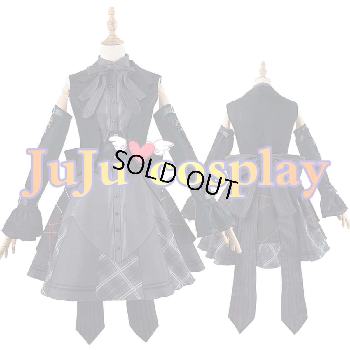 画像1: 送料無料　在庫品（翌日発送）　プロジェクトセカイ カラフルステージ！ feat. 初音ミク　プロセカ　レミニセンス・ゴシック　宵崎奏　コスプレ衣装 (1)
