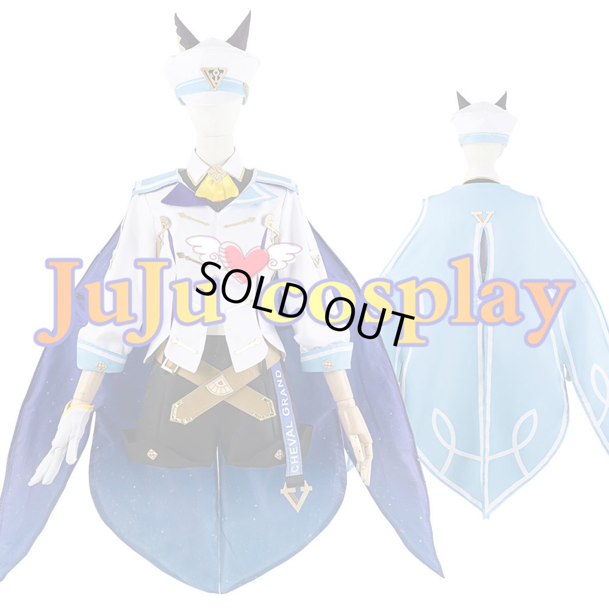 画像1: 送料無料　在庫品（翌日発送）　ウマ娘プリティーダービー　シュヴァルグラン　勝負服　コスプレ衣装 (1)