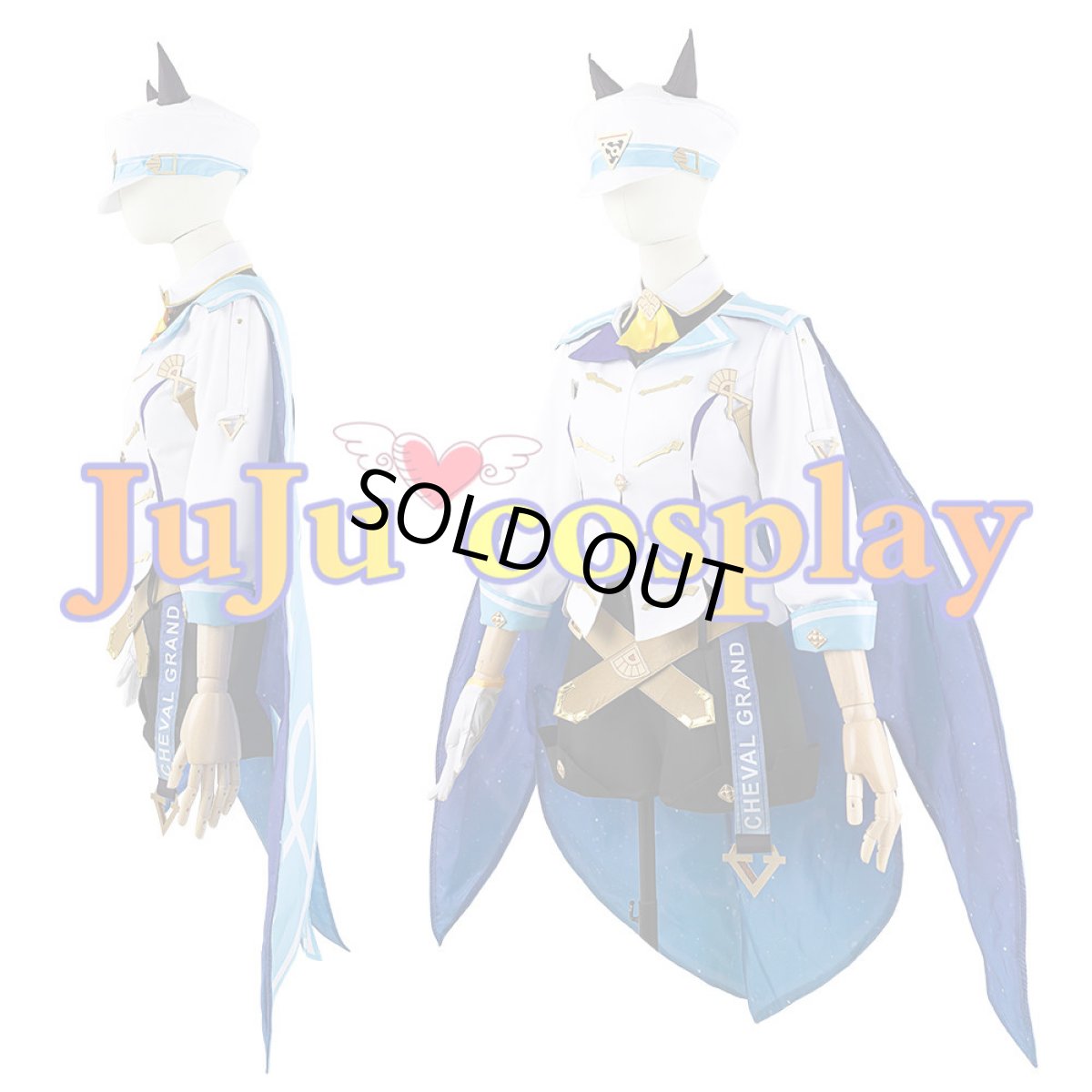 画像4: 送料無料　在庫品（翌日発送）　ウマ娘プリティーダービー　シュヴァルグラン　勝負服　コスプレ衣装 (4)