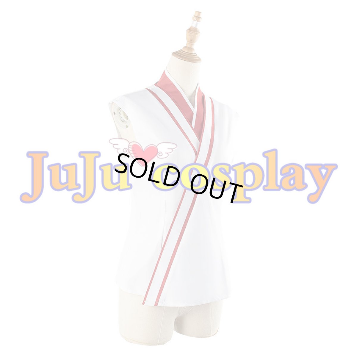 画像8: 送料無料　在庫品（翌日発送）　バーチャルYouTuber　VTuber　百鬼あやめ　巫女服　コスプレ衣装 (8)