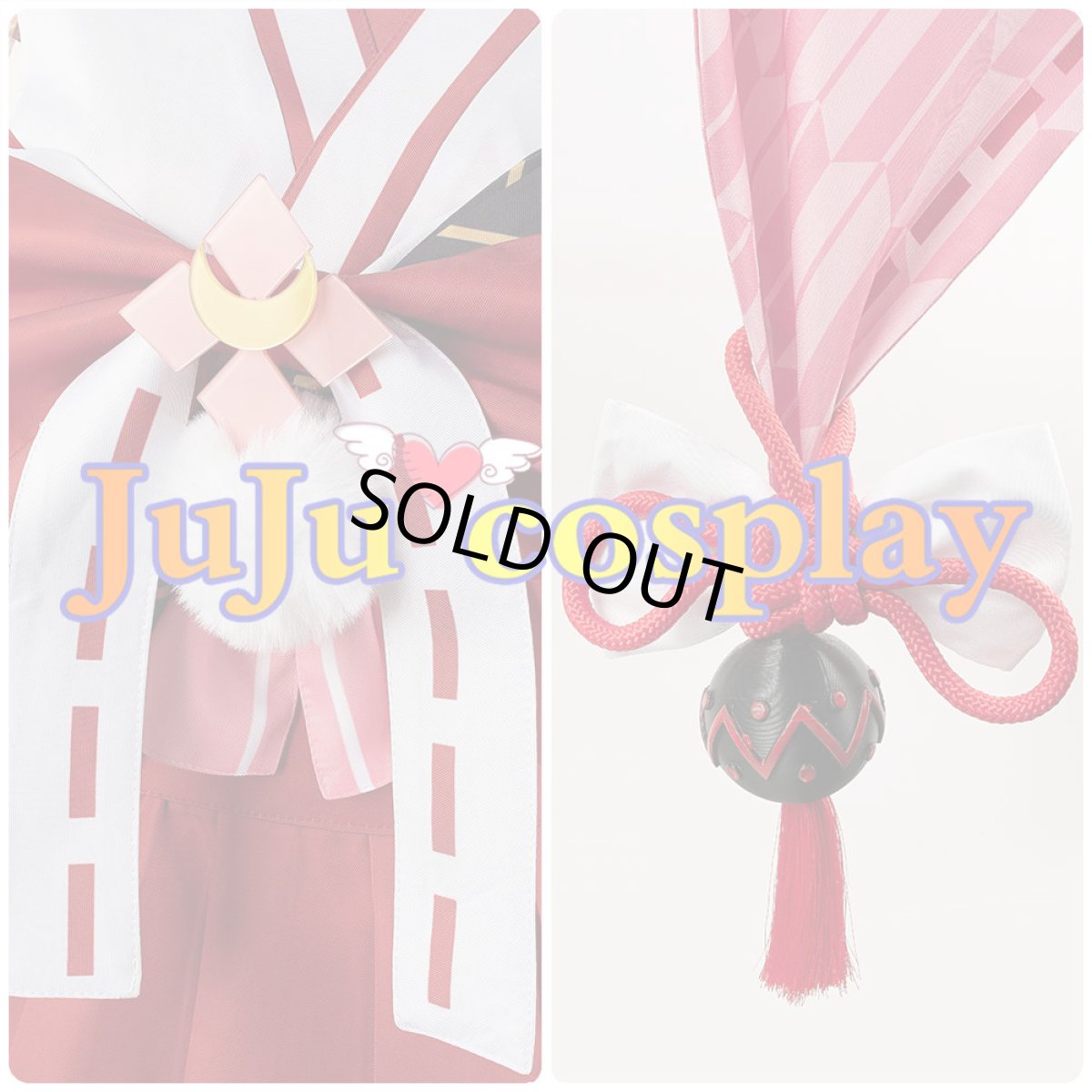 画像10: 送料無料　在庫品（翌日発送）　バーチャルYouTuber　VTuber　百鬼あやめ　巫女服　コスプレ衣装 (10)