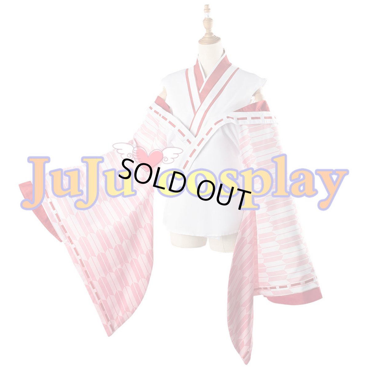 画像7: 送料無料　在庫品（翌日発送）　バーチャルYouTuber　VTuber　百鬼あやめ　巫女服　コスプレ衣装 (7)