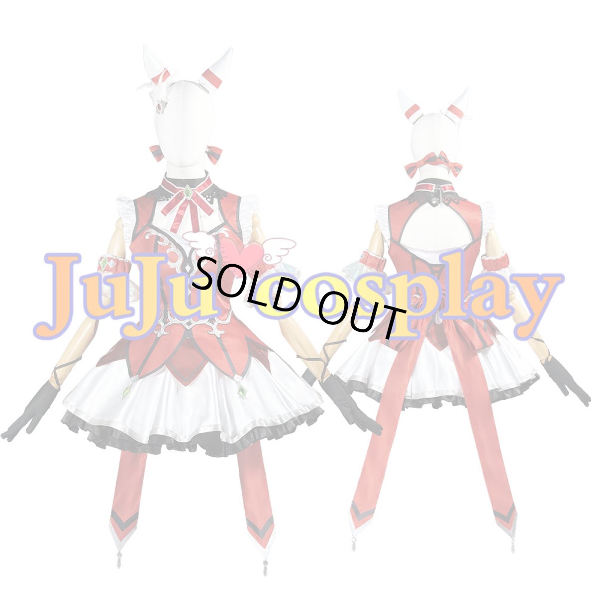 画像8: 送料無料　在庫品（翌日発送）　ウマ娘プリティーダービー　ウインバリアシオン　勝負服　コスプレ衣装 (8)