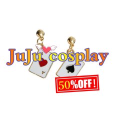 画像1: 50％off　在庫品（翌日発送）　（ワンサイズ）　バーチャルYouTuber　Vtuber　ホロライブ　戌神ころね　アリス衣装　ピアス　コスプレ衣装 (1)