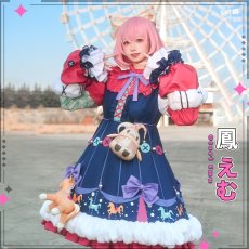 画像1: 鳳えむ　コスプレ衣装　プロジェクトセカイ カラフルステージ！ feat. 初音ミク　あたしがにゃにゃんな妖怪です！　コスプレ衣装通販 (1)