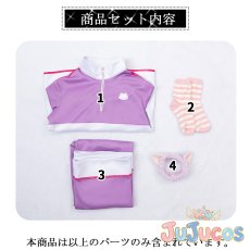 画像7: 渡会雲雀　コスプレ衣装　バーチャルYouTuber　VTuber　VOLTACTION　Pajama Party　パジャマ衣装　コスプレ衣装通販 (7)