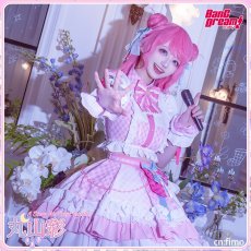 画像5: 送料無料★　BanG Dream!　Pastel＊Palettes　 [一緒に描く物語]　丸山彩　コスプレ衣装 (5)