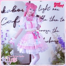 画像3: 送料無料★　BanG Dream!　Pastel＊Palettes　 [一緒に描く物語]　丸山彩　コスプレ衣装 (3)
