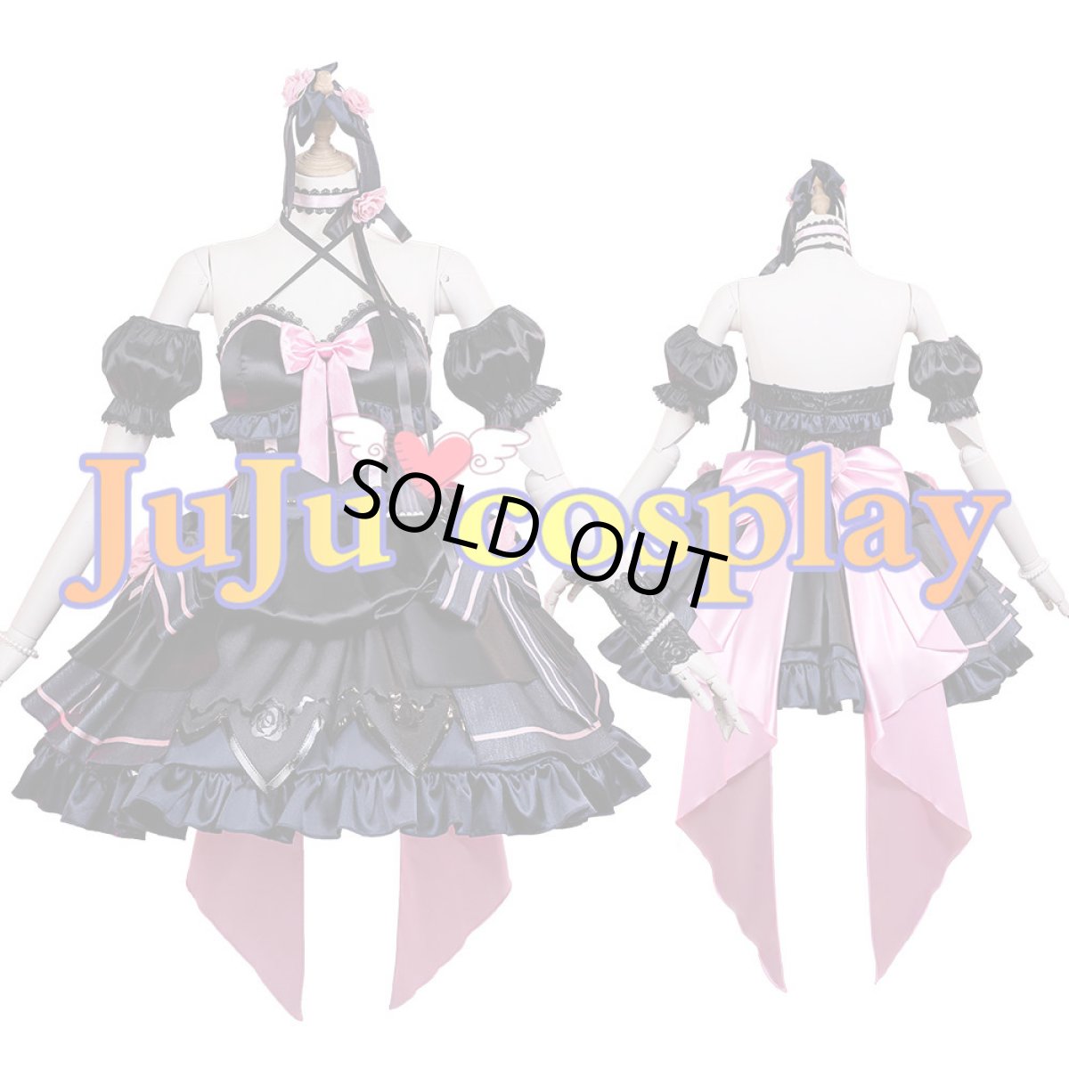 画像1: 送料無料　在庫品（翌日発送）　ラブライブ！虹ヶ咲学園スクールアイドル同好会　天使と悪魔からの招待状　鐘嵐珠　コスプレ衣装 (1)
