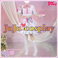 画像7: 送料無料★　BanG Dream!　Pastel＊Palettes　 [一緒に描く物語]　丸山彩　コスプレ衣装 (7)