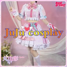 画像8: 送料無料★　BanG Dream!　Pastel＊Palettes　 [一緒に描く物語]　丸山彩　コスプレ衣装 (8)