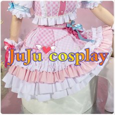 画像12: 送料無料★　BanG Dream!　Pastel＊Palettes　 [一緒に描く物語]　丸山彩　コスプレ衣装 (12)