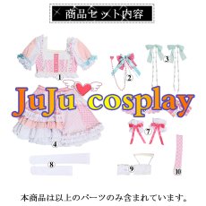 画像16: 送料無料★　BanG Dream!　Pastel＊Palettes　 [一緒に描く物語]　丸山彩　コスプレ衣装 (16)