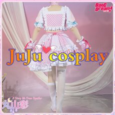 画像10: 送料無料★　BanG Dream!　Pastel＊Palettes　 [一緒に描く物語]　丸山彩　コスプレ衣装 (10)