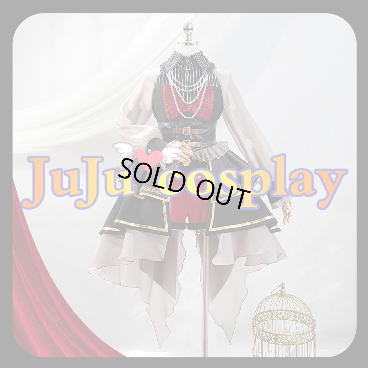 画像1: 在庫品（翌日発送）　BanG Dream! バンドリ！ Ave Mujica　10周年衣装 　祐天寺にゃむ　コスプレ衣装 (1)