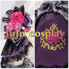 画像10: 送料無料★　BanG Dream! 　Roselia 6th anniversary　宇田川あこ　コスプレ衣装 (10)