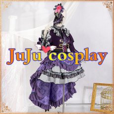 画像2: 送料無料★　BanG Dream! 　Roselia 6th anniversary　宇田川あこ　コスプレ衣装 (2)
