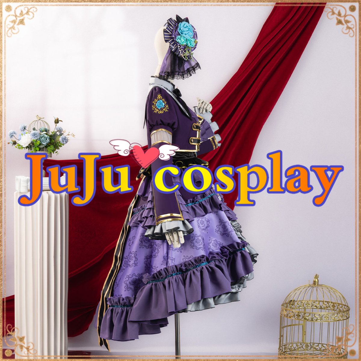 画像4: 在庫品（翌日発送）　BanG Dream! 　Roselia 6th anniversary　氷川紗夜　コスプレ衣装 (4)