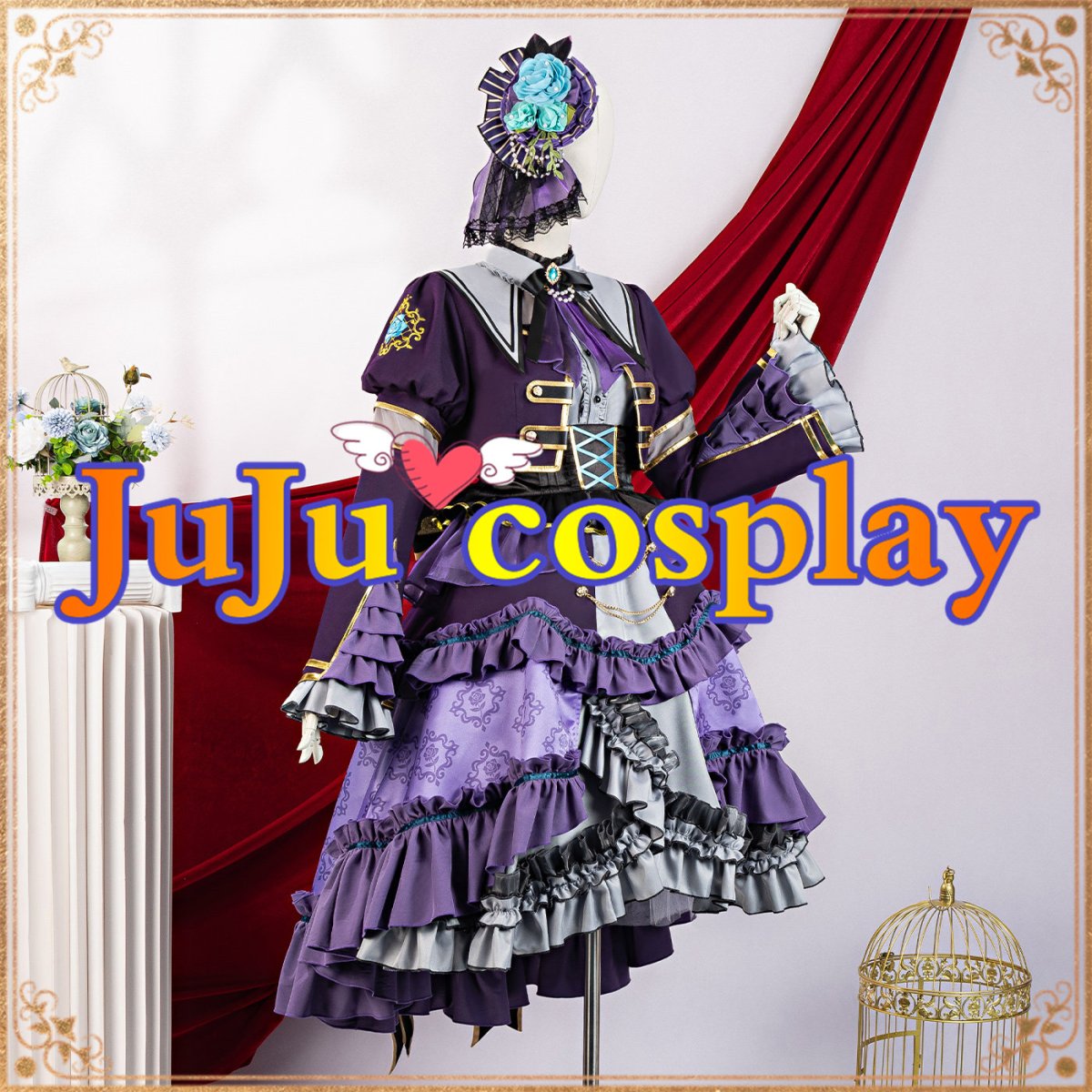 画像3: 在庫品（翌日発送）　BanG Dream! 　Roselia 6th anniversary　氷川紗夜　コスプレ衣装 (3)