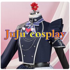 画像6: 送料無料　在庫品（翌日発送）　バーチャルYouTuber　Vtuber　HIMEHINA　「藍の華」　ライブ衣装　鈴木ヒナ　コスプレ衣装 (6)