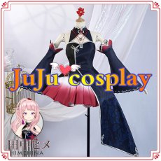 画像1: 送料無料　在庫品（翌日発送）　バーチャルYouTuber　Vtuber　HIMEHINA　「藍の華」　ライブ衣装　田中ヒメ　コスプレ衣装 (1)