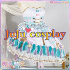 画像8: 送料無料★　BanG Dream!　バンドリ(ガルパ)　世界を笑顔にする日々　奥沢 美咲　コスプレ衣装 (8)
