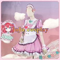 画像3: 送料無料★　ラブライブ！　AiScReam　愛♡スクリ〜ム！　黒澤ルビィ　コスプレ衣装 (3)