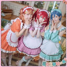 画像9: 送料無料★　ラブライブ！　AiScReam　愛♡スクリ〜ム！　黒澤ルビィ　コスプレ衣装 (9)