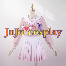 画像2: 送料無料★　学園アイドルマスター　桜フォトグラフ　セーラー服　姫崎莉波　有村麻央　藤田ことね　葛城リーリヤ　月村手毬　篠澤広　十王星南　倉本千奈　コスプレ衣装 (2)