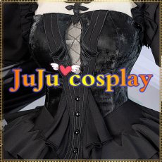 画像12: 送料無料 在庫品(翌日発送) BanG Dream! Ave Mujica 若葉睦 アークナイツ大陸版 コラボ衣装 コスプレ衣装 (12)