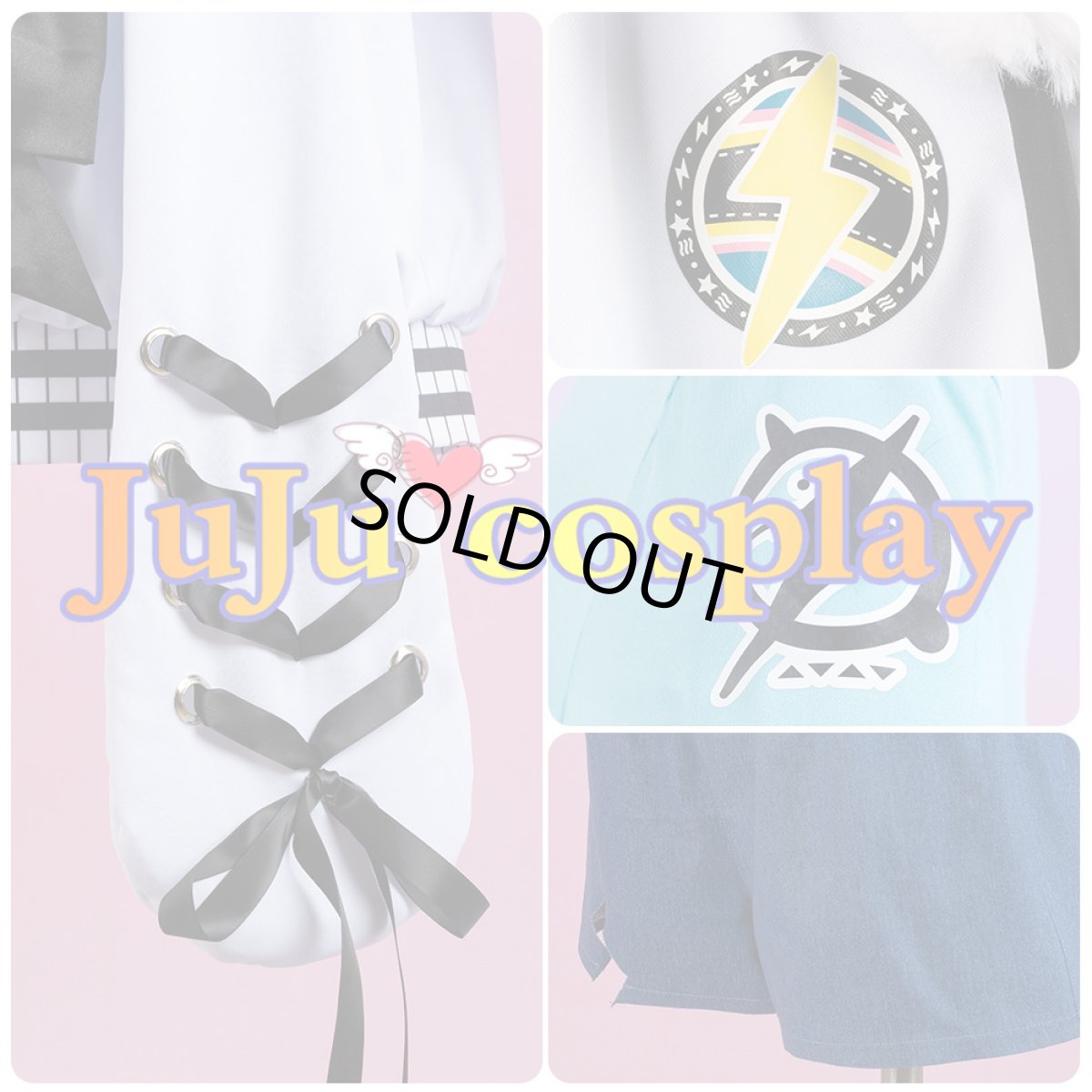 画像9: 送料無料　在庫品（翌日発送）　バーチャルYouTuber　Vtuber　FLOW GLOW　水宮枢　コスプレ衣装 (9)