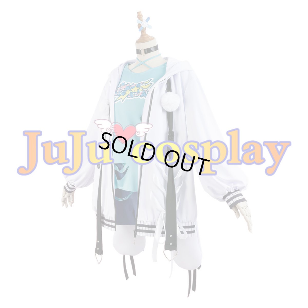 画像3: 送料無料　在庫品（翌日発送）　バーチャルYouTuber　Vtuber　FLOW GLOW　水宮枢　コスプレ衣装 (3)