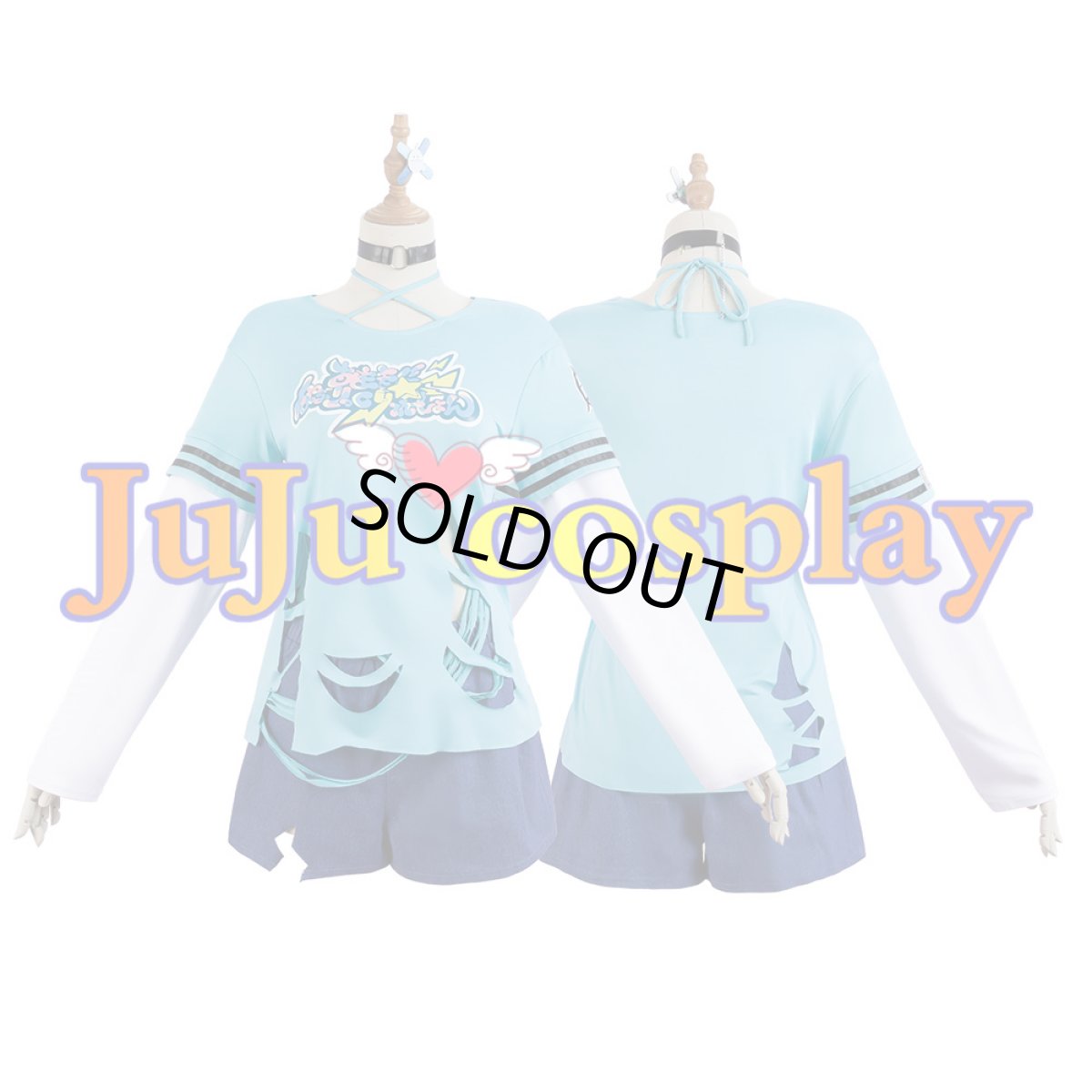 画像6: 送料無料　在庫品（翌日発送）　バーチャルYouTuber　Vtuber　FLOW GLOW　水宮枢　コスプレ衣装 (6)