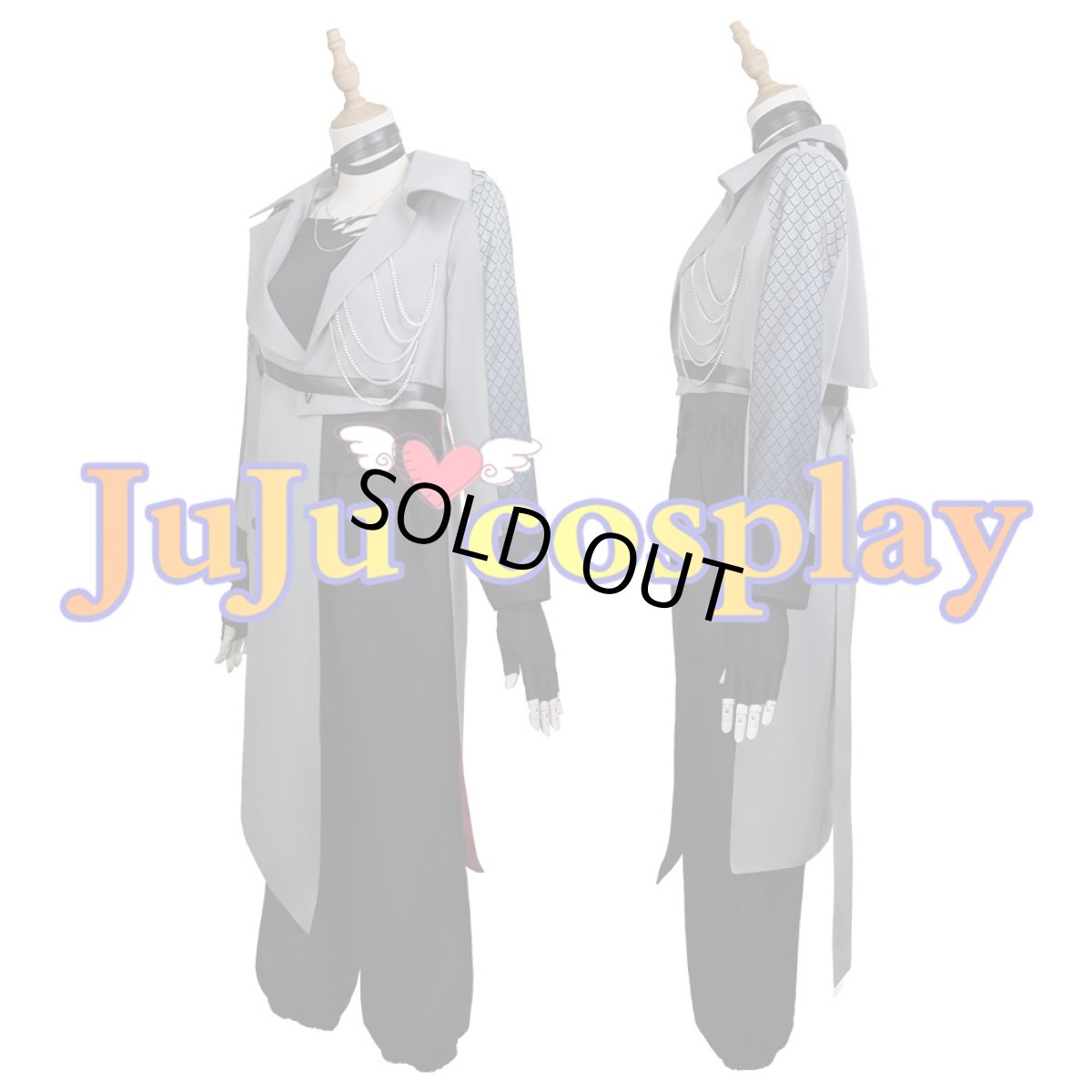 画像2: 送料無料　在庫品（翌日発送）　バーチャルYouTuber　Vtuber　星街すいせい×くずは　W●RK(Cover)　葛葉（くずは）　コスプレ衣装 (2)