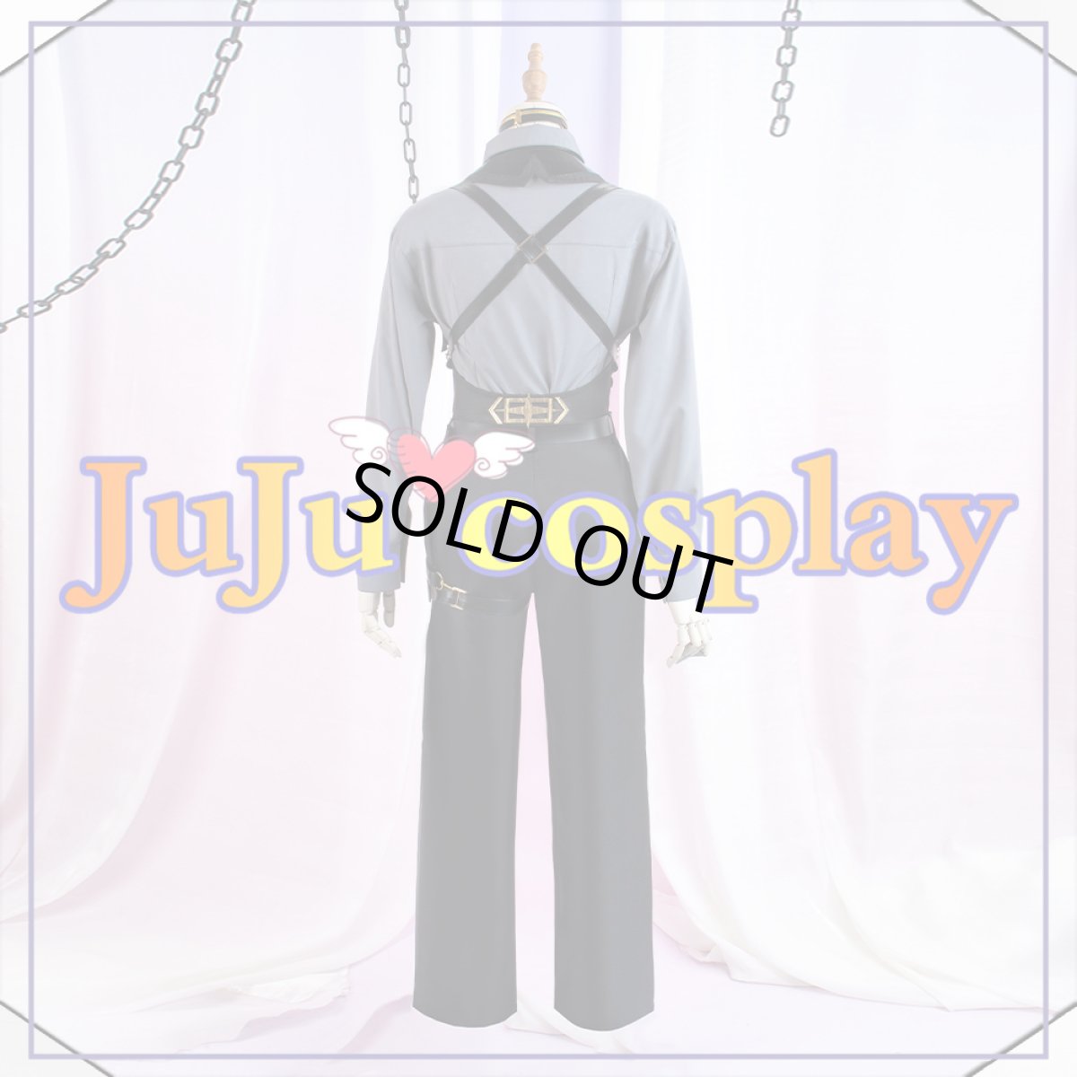 画像5: 送料無料　在庫品（翌日発送）　バーチャルYouTuber　VTuber　剣持刀也　ウルフィズム歌ってみた衣装　コスプレ衣装 (5)