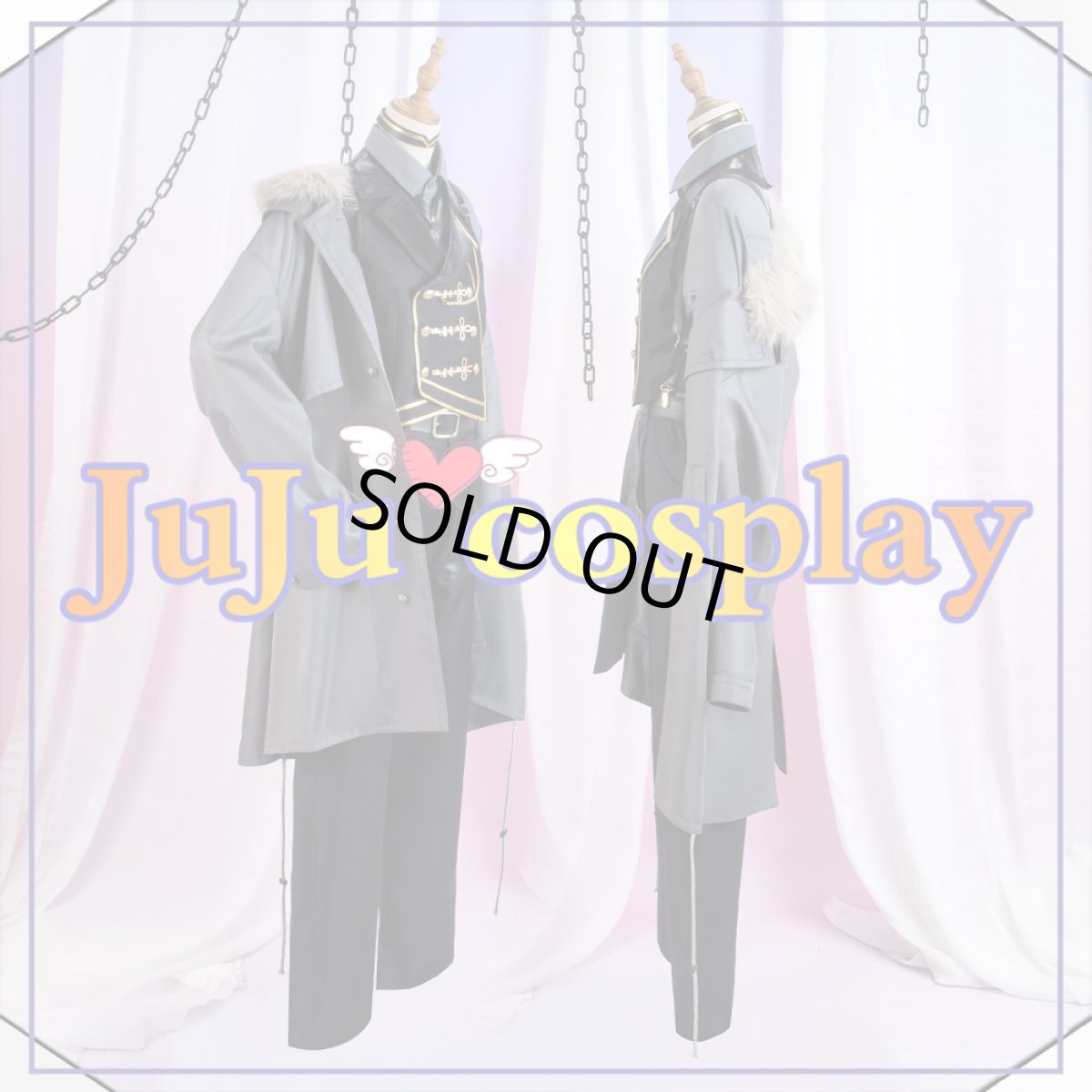 画像2: 送料無料　在庫品（翌日発送）　バーチャルYouTuber　VTuber　剣持刀也　ウルフィズム歌ってみた衣装　コスプレ衣装 (2)