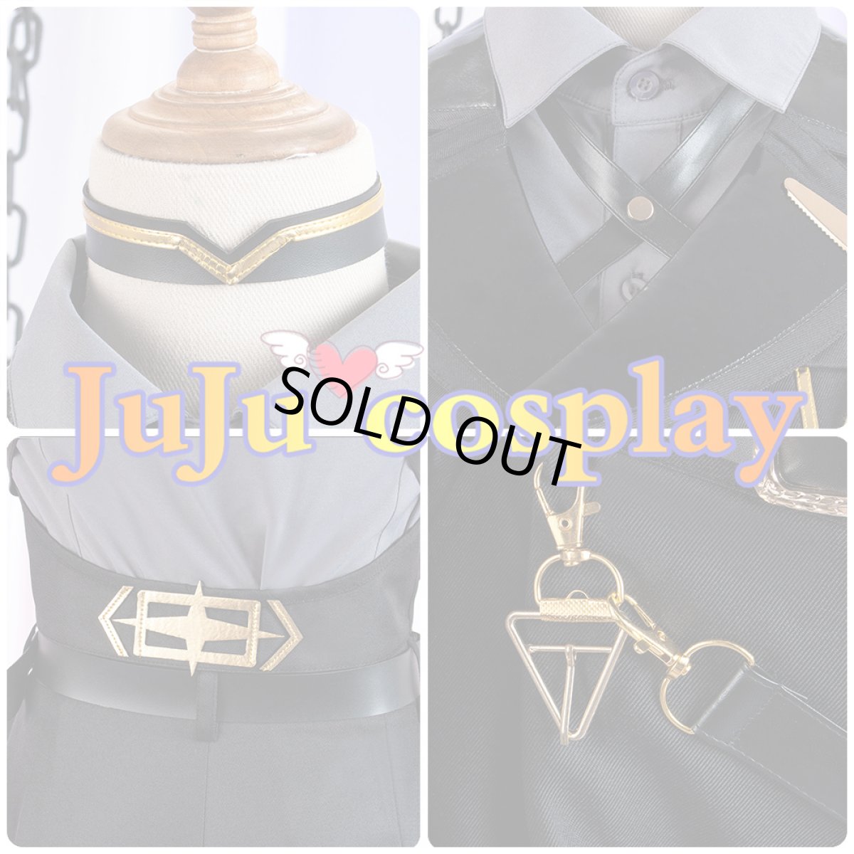 画像8: 送料無料　在庫品（翌日発送）　バーチャルYouTuber　VTuber　剣持刀也　ウルフィズム歌ってみた衣装　コスプレ衣装 (8)