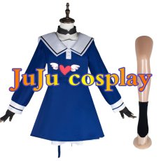 画像7: 送料無料★　きみが死ぬまで恋をしたい　トツキ・シーナ　カガリ・ミミ　リジィ・セイラン　モード・アリ　制服　コスプレ衣装 (7)