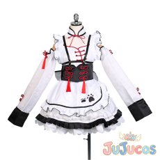 画像2: VTuber　花芽なずな　チャイナメイド　コスプレ衣装　バーチャルYouTuber　コスチューム　JUJUcosplay (2)