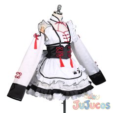 画像4: VTuber　花芽なずな　チャイナメイド　コスプレ衣装　バーチャルYouTuber　コスチューム　JUJUcosplay (4)
