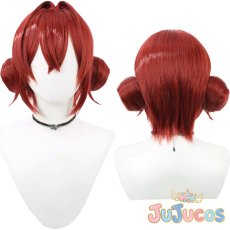 画像1: VTuber　アンジュ・カトリーナ　チャイナドレス　コスプレウィッグ　バーチャルYouTuber　コスプレ鬘　JUJUcosplay (1)