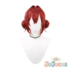 画像2: VTuber　アンジュ・カトリーナ　チャイナドレス　コスプレウィッグ　バーチャルYouTuber　コスプレ鬘　JUJUcosplay (2)