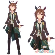 画像1: 【受注生産】　ナカヤマフェスタ　祝祭遊戯　コスプレ衣装　ウマ娘プリティーダービー　コスチューム　JUJUcosplay (1)