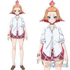 画像1: 【受注生産】　羽根田トバリ　コスプレ衣装　人外教室の人間嫌い教師　コスチューム　JUJUcosplay (1)