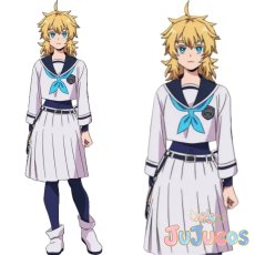 画像1: 【受注生産】　セーラ・カシワギ・ペンドラゴン　コスプレ衣装　勇者のクズ　コスチューム　JUJUcosplay (1)