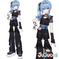画像1: 【受注生産】　VTuber　星街すいせい　Chatter Chatter　コスプレ衣装　バーチャルYouTuber　コスチューム　JUJUcosplay (1)