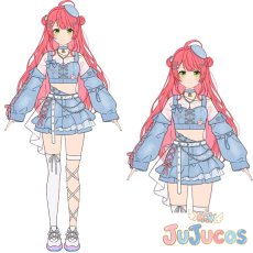 画像1: 【受注生産】　VTuber　さくらみこ　MiComet　コスプレ衣装　バーチャルYouTuber　コスチューム　JUJUcosplay (1)