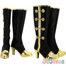 画像1: 星空凛　チャイナドレス編　覚醒後　コスプレ靴　ラブライブ! School idol project　コスプレブーツ　JUJUcosplay (1)