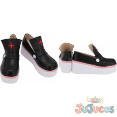 画像1: 十文字アタリ　コスプレ靴　#コンパス 戦闘摂理解析システム　コスプレブーツ　JUJUcosplay (1)